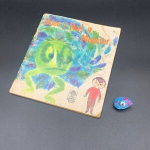 1969 Merrigold Press Once I Had a Monster Book & Pet Monster Rock